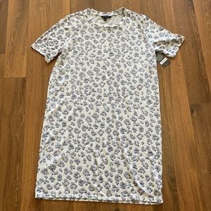 Lucky Brand leopard print tee Summer Shirt dress